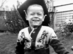 Serial Killer Ted Bundy as a child goofing around